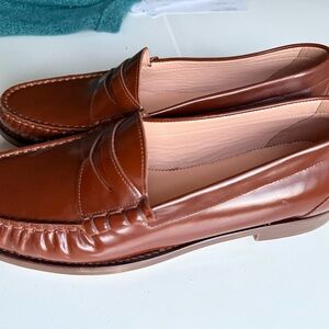 Jcrew Winona penny loafers in spazzilato leather sz 12